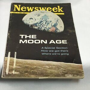 NEWSWEEK MAGAZINE July 7, 1969 The Moon Age